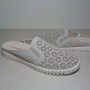 JSport by Jambu Size 11 M FLORAL MULE Taupe Slip On Loafers New Women's Shoes